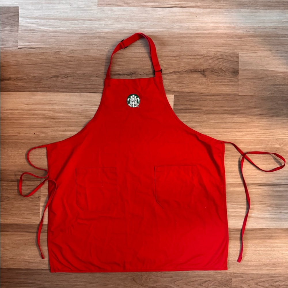 Starbucks Holiday Red Apron